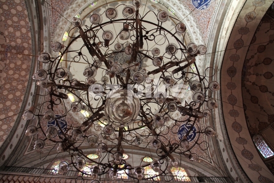 A Chandelier at Sultan Bayezid mosque 