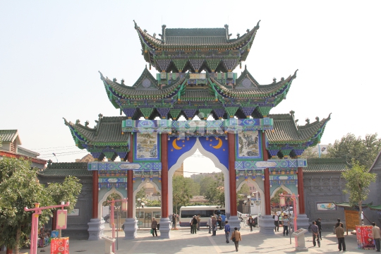 Chinese gate in Xinjiang