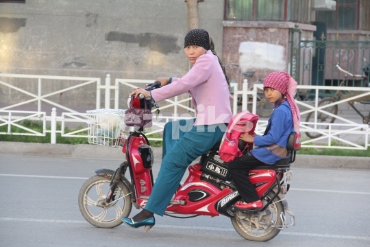 Chinese Uighur mother