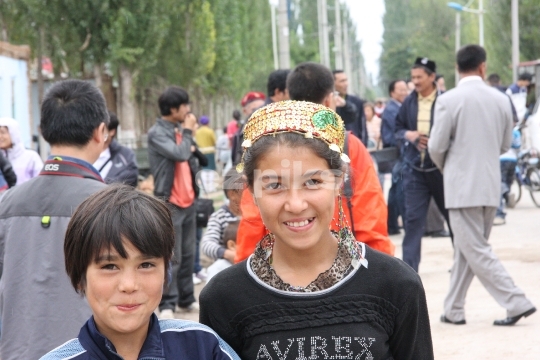 Chinese Uighurs in Xinjiang