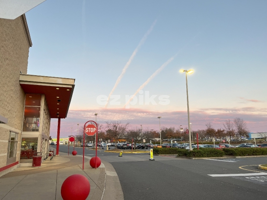 Cloud Trails at Sunset 