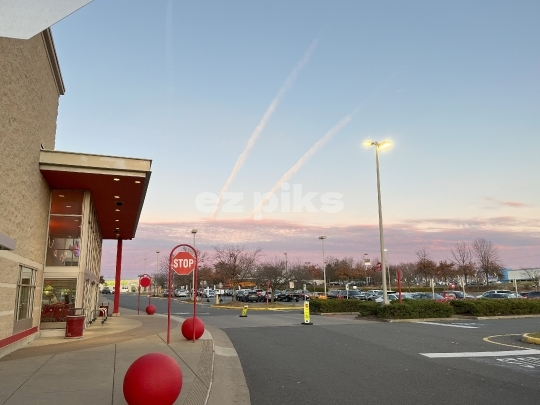 Cloud Trails at Sunset 