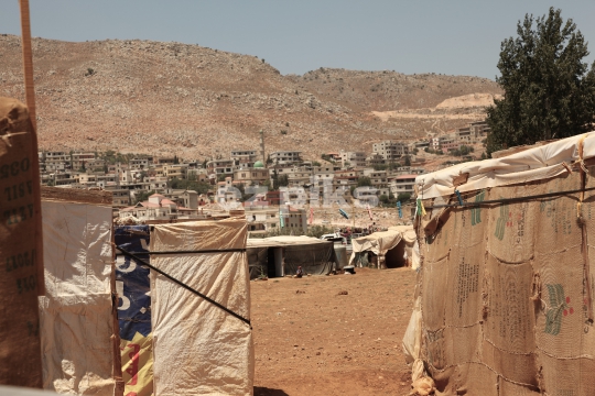 Qibb Ilyas, Lebanon - 07302014 View at a Syrian refugee camp in Qibb Ilyas Qab Ilyas.