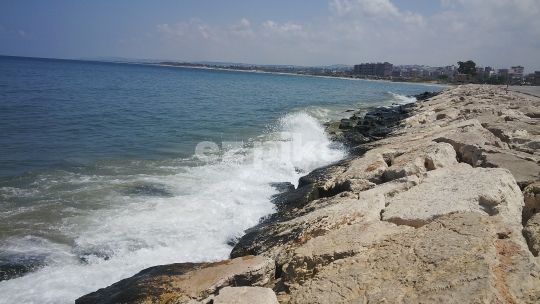 Sidon city and sea