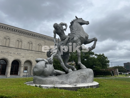 The torch bearer statue 